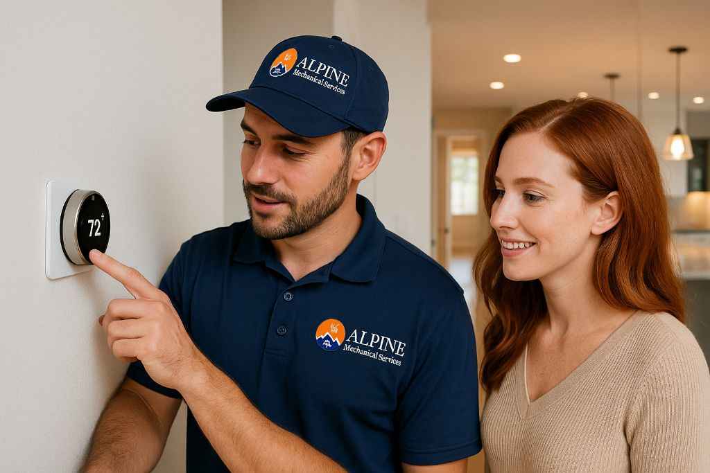 Adjusting Central Air Conditioning Thermostat