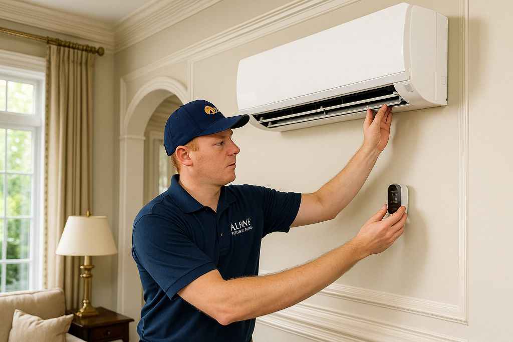 Ductless mini split installation